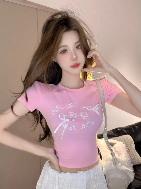 リボンTシャツ